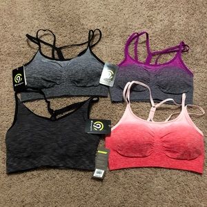 Champion and Old Navy sports bras